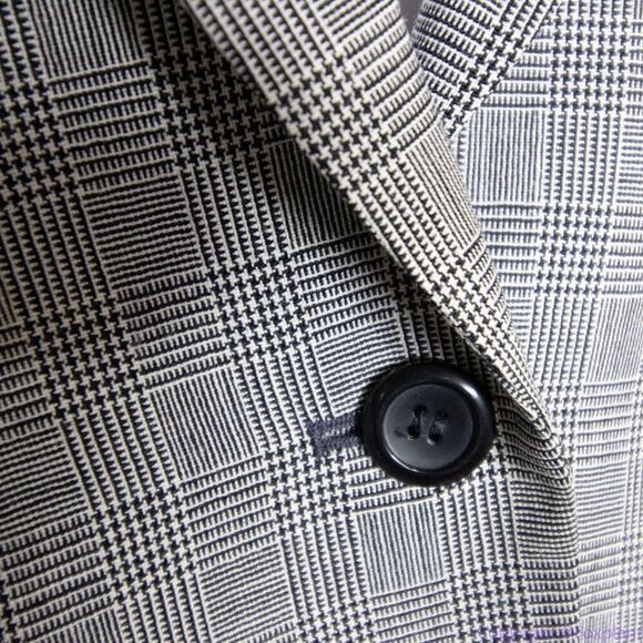 Pendleton women's 100% wool plaid windowpane blazer, size 14 - Picture 5 of 16